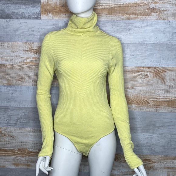 Free People Tops - Free People intimately Sweater knit bodysuit with back cut out like greet size M